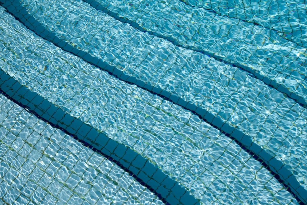 Swimming pool on a residential property